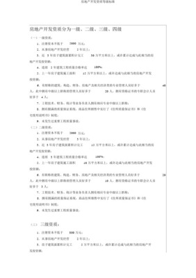 房地產(chǎn)開發(fā)經(jīng)營(yíng)資質(zhì)等級(jí)標(biāo)準(zhǔn)及其關(guān)鍵要求詳解